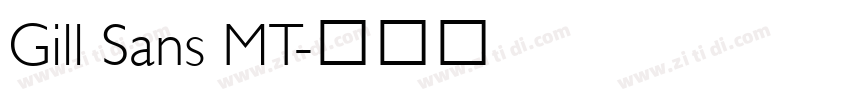 Gill Sans MT字体转换